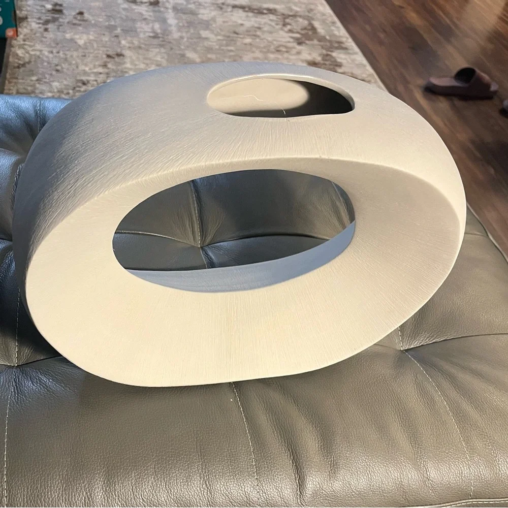 COPY - Crate&Barrel Alure Open Vase cream